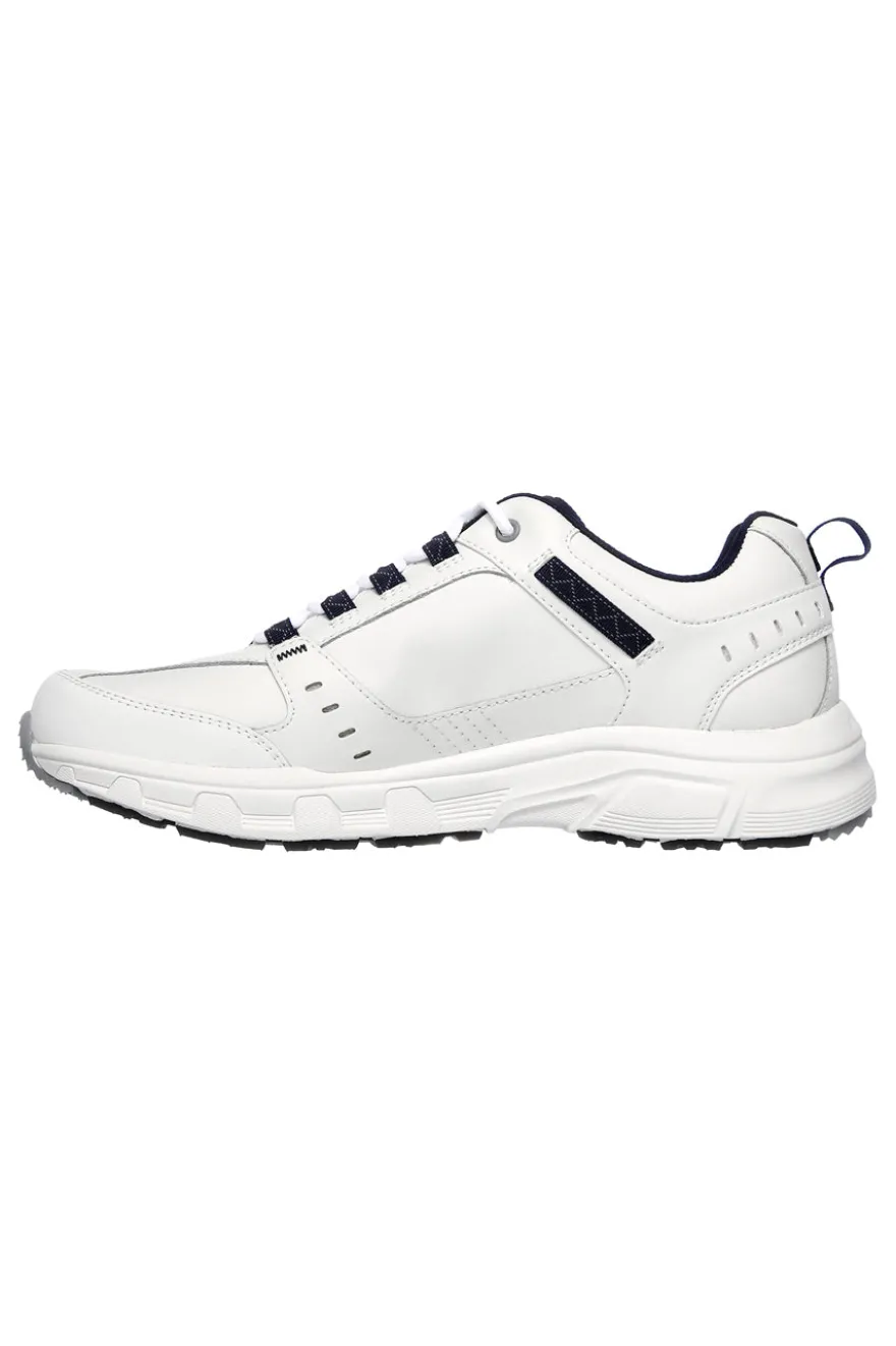 Scarpe da Trail Bianche con Tomaia in Pelle SKECHERS Relaxed Fit: Oak Canyon - Redwick