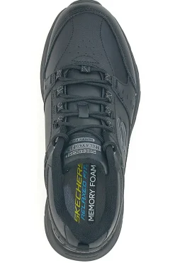 Scarpe da Trail Nere con Tomaia in Pelle SKECHERS Relaxed Fit: Oak Canyon - Redwick