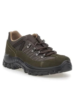 Scarpe da trekking verde militare con suola carrarmato Track down 13358S34
