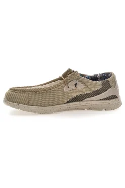 Scarpe da uomo casual beige in tessuto Sevenoaks PK6318A