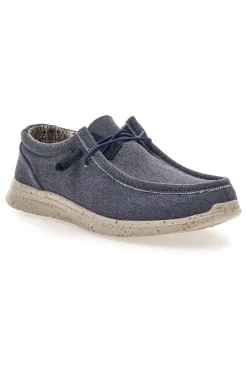 Scarpe da uomo casual blu in tessuto Sevenoaks PK1147L