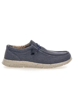 Scarpe da uomo casual blu in tessuto Sevenoaks PK1147L
