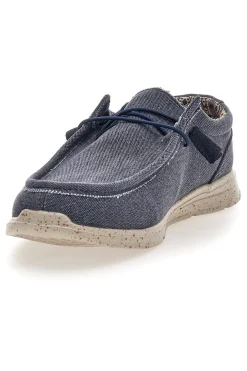 Scarpe da uomo casual blu in tessuto Sevenoaks PK1147L