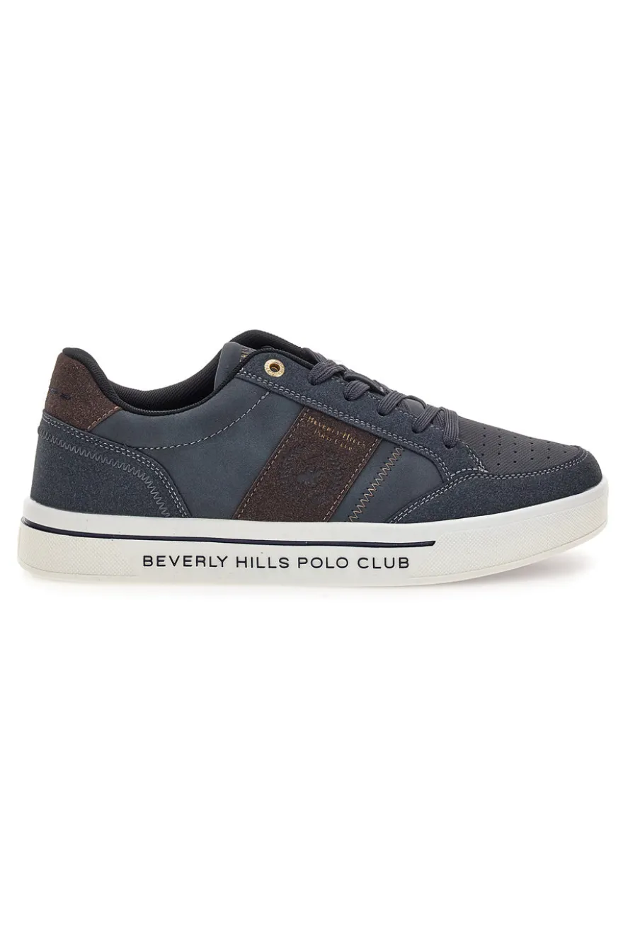 Scarpe da uomo grigio scuro con dettagli a contrasto Beverly hills polo club DANIEL ORTEGA MIX