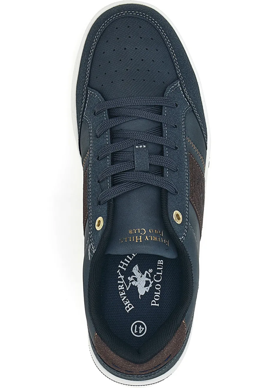 Scarpe da uomo grigio scuro con dettagli a contrasto Beverly hills polo club DANIEL ORTEGA MIX