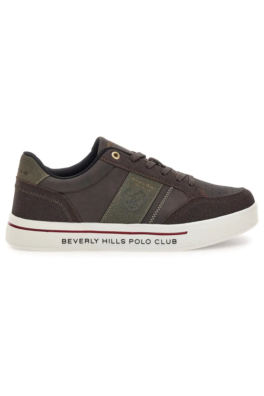 Scarpe da uomo marroni con dettagli a contrasto Beverly hills polo club DANIEL ORTEGA MIX
