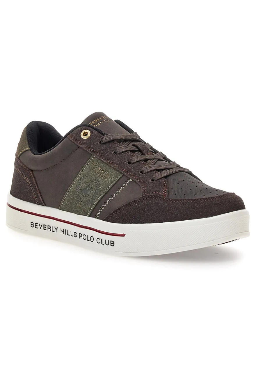 Scarpe da uomo marroni con dettagli a contrasto Beverly hills polo club DANIEL ORTEGA MIX