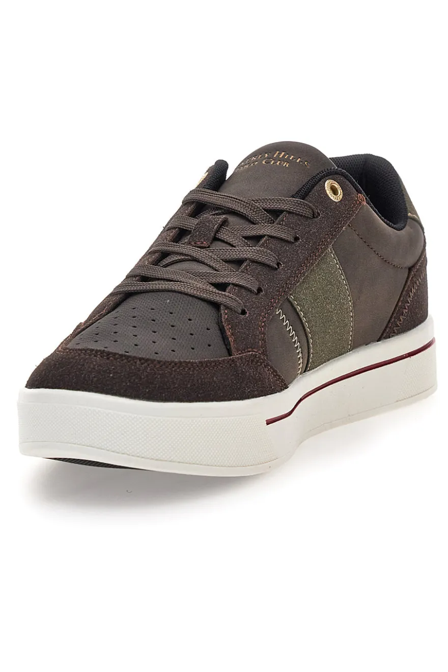 Scarpe da uomo marroni con dettagli a contrasto Beverly hills polo club DANIEL ORTEGA MIX