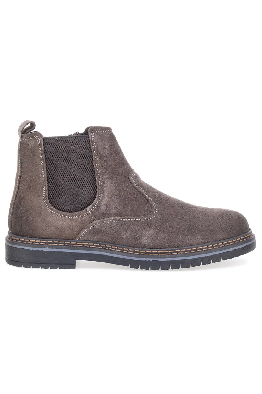 Scarpe da uomo marroni in vera pelle con zip Pittarello Eco 252520020