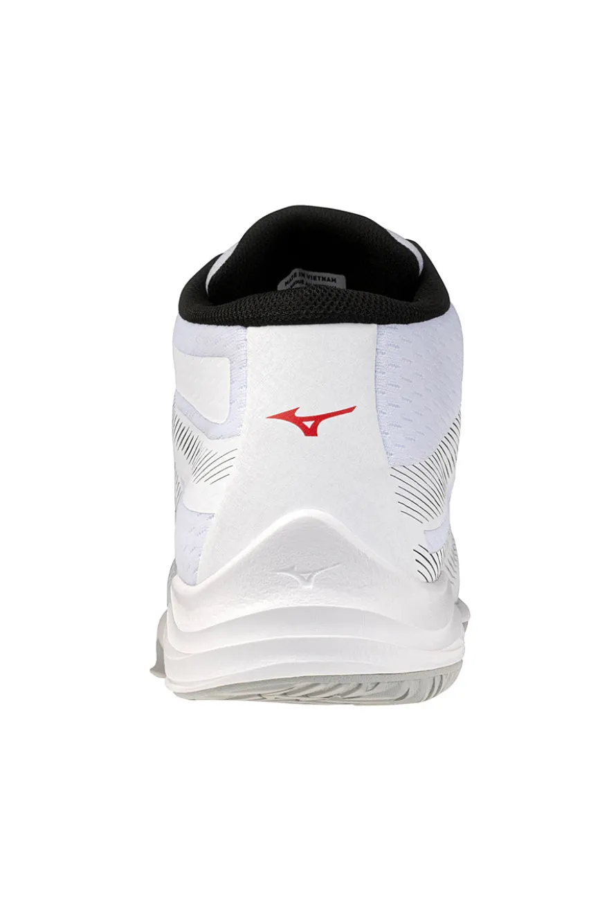 Scarpe da volley bianche mid in mesh traspirante Mizuno Lightning Select Mid