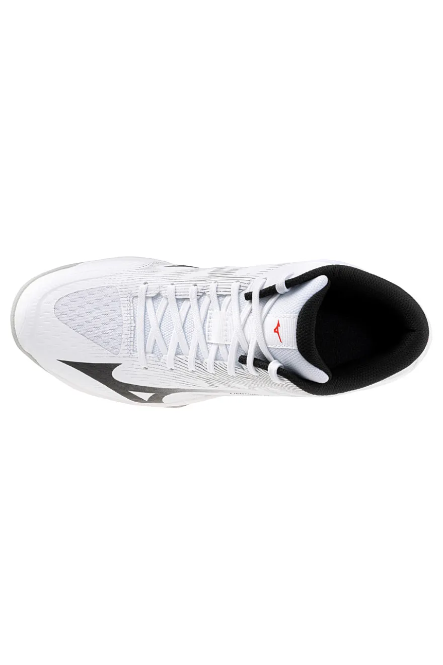 Scarpe da volley bianche mid in mesh traspirante Mizuno Lightning Select Mid