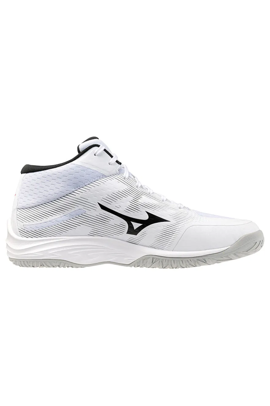 Scarpe da volley bianche mid in mesh traspirante Mizuno Lightning Select Mid