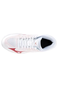 Scarpe da volley bianche mid in mesh traspirante Mizuno Lightning Select Mid