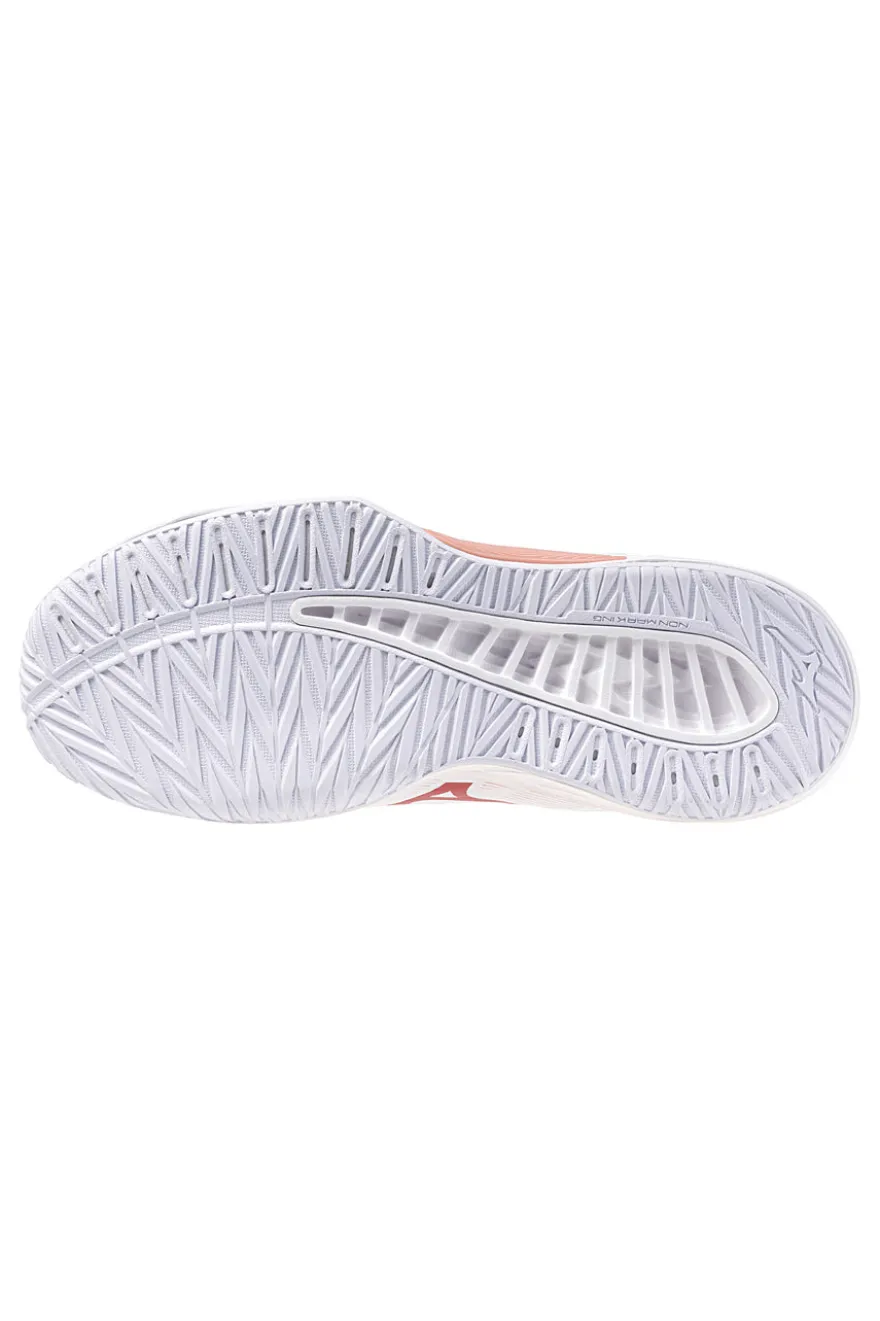 Scarpe da volley bianche mid in mesh traspirante Mizuno Lightning Select Mid