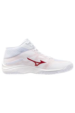 Scarpe da volley bianche mid in mesh traspirante Mizuno Lightning Select Mid