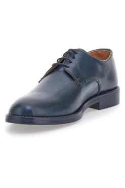 Scarpe eleganti blu stringate in vera pelle Pittarello 600