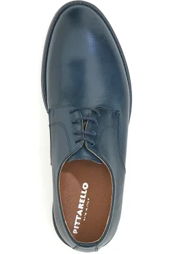 Scarpe eleganti blu stringate in vera pelle Pittarello 600
