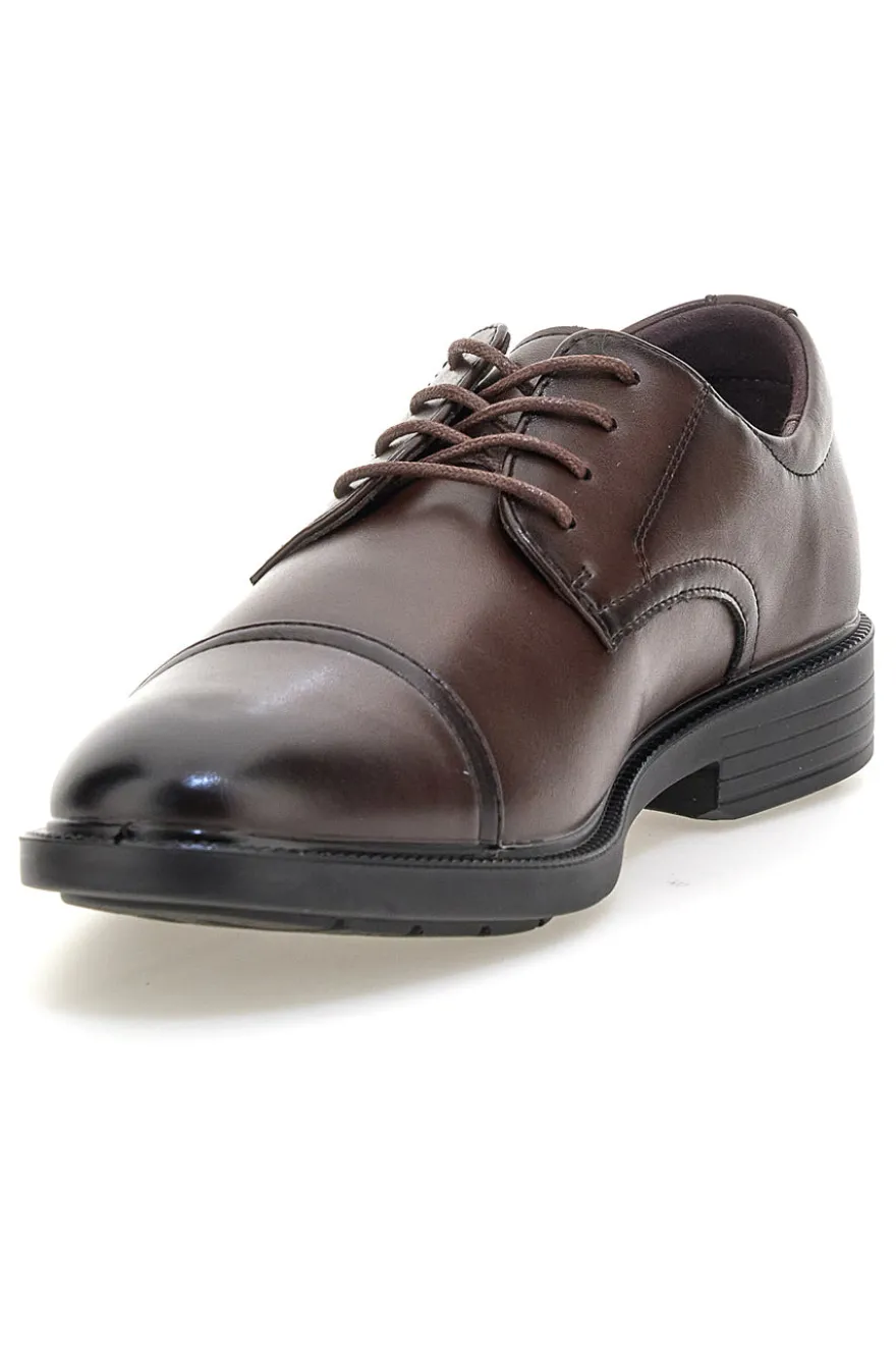 Scarpe eleganti marroni stringate Longford 9011