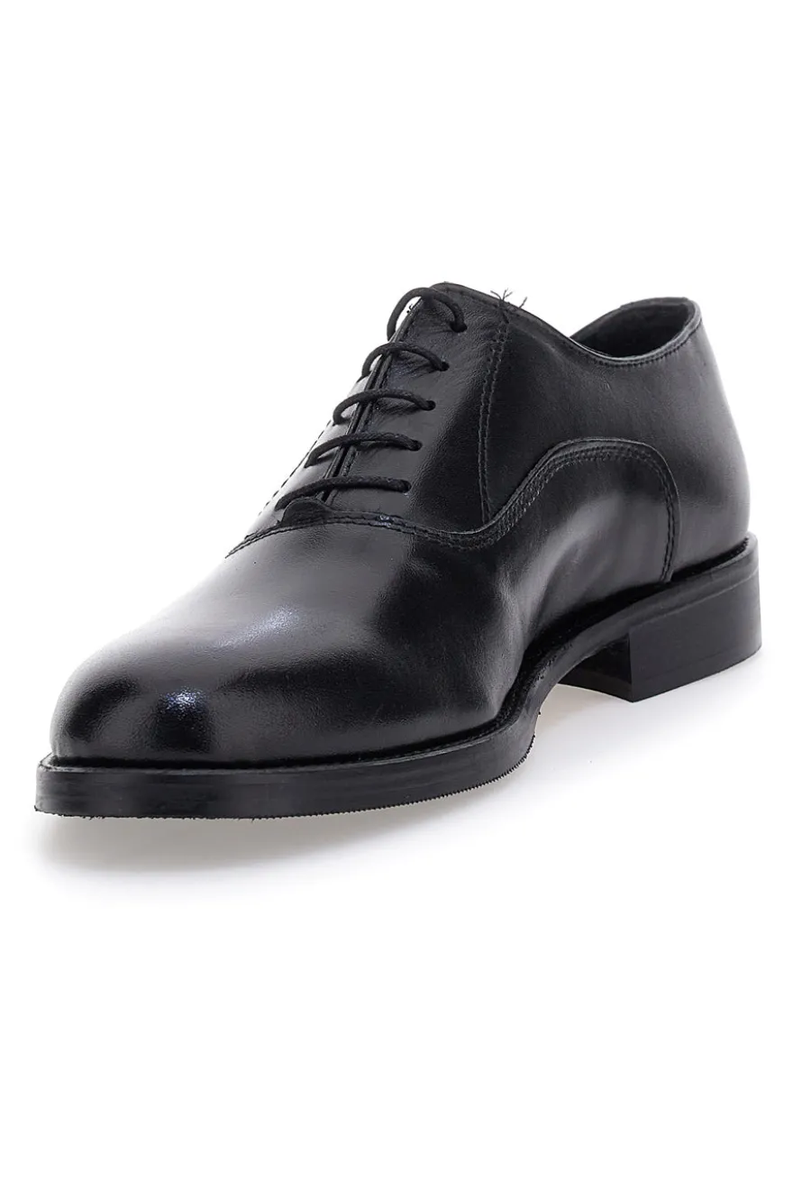 Scarpe eleganti nere con finitura lucida Made in Italy Pittarello 7700
