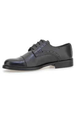 Scarpe eleganti nere in pelle con dettagli traforati Pittarello 7715