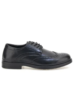 Scarpe eleganti nere stringate con lavorazione brogue Longford 9008