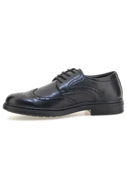 Scarpe eleganti nere stringate con lavorazione brogue Longford 9008
