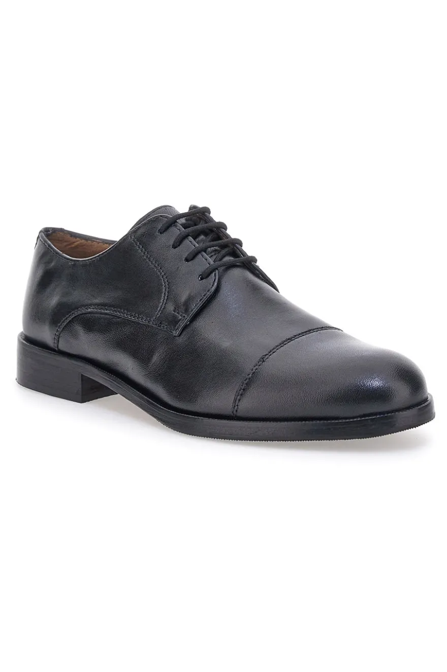 Scarpe eleganti nere stringate in vera pelle Pittarello class 331