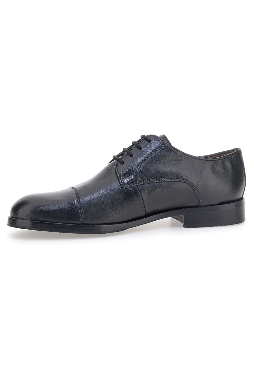 Scarpe eleganti nere stringate in vera pelle Pittarello class 331