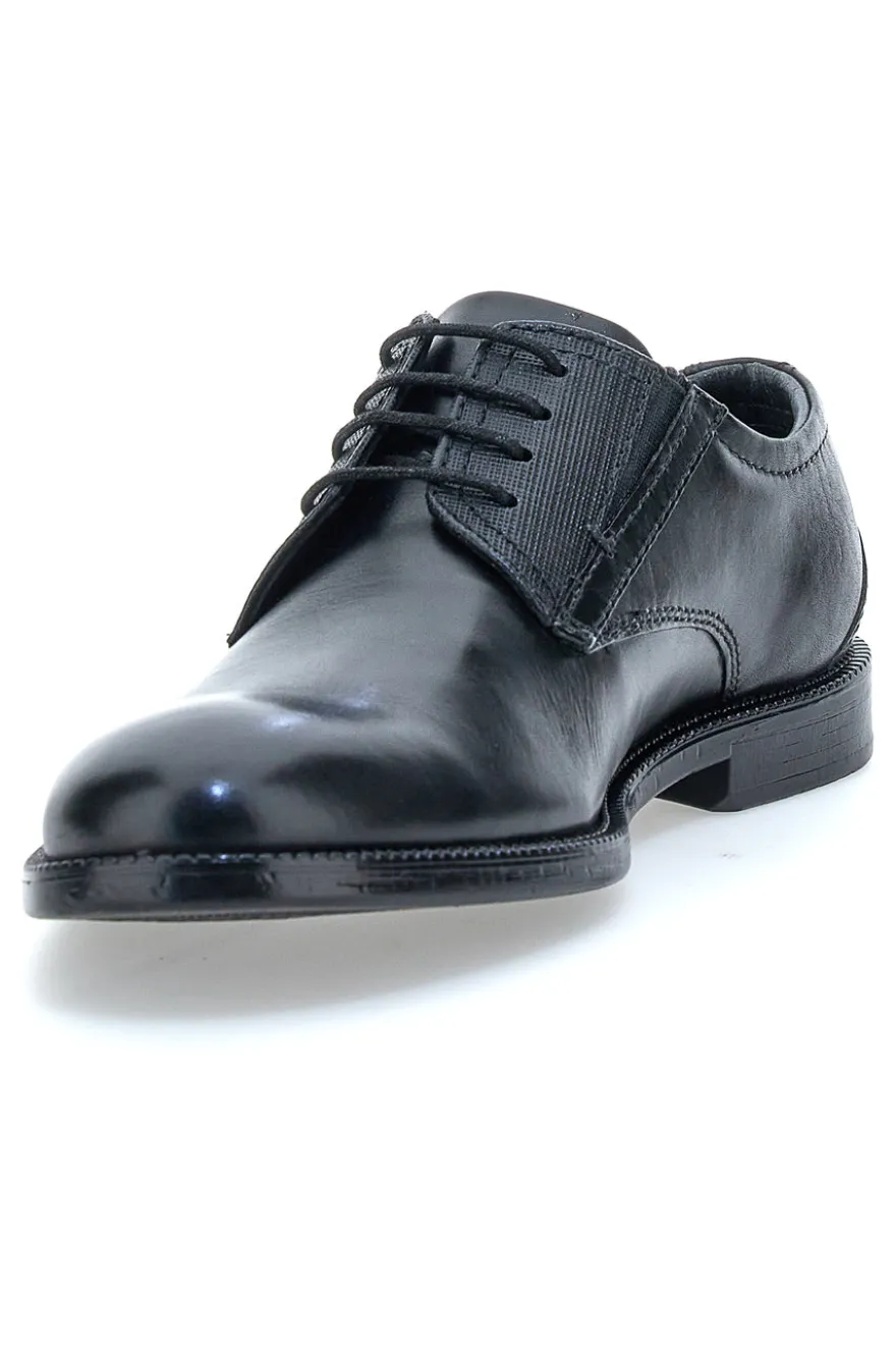 Scarpe eleganti nere stringate in vera pelle Pittarello class 615