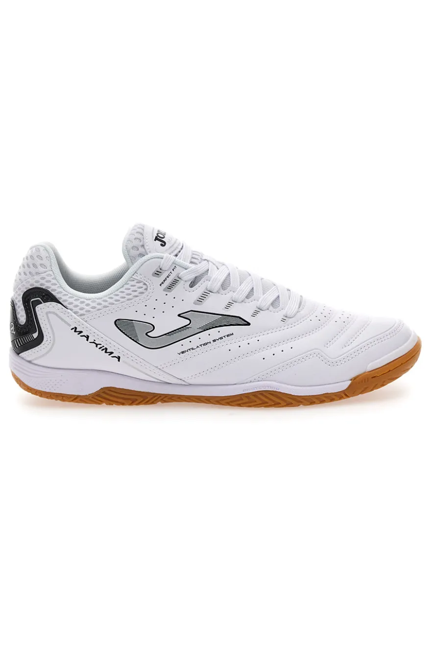 Scarpe futsal bianche con suola indoor Joma Maxima 2502