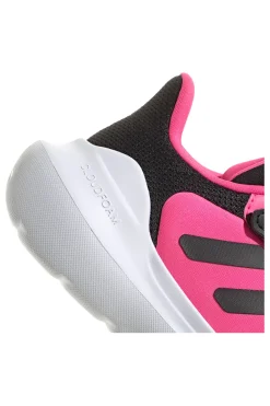 Scarpe ginnastica nere e fucsia con chiusura a strappo Adidas Tensaur Run 3.0 EL C