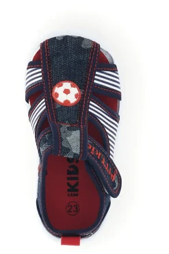 Scarpe in tessuto blu e rosse con pallone Pitt Kids 2242876