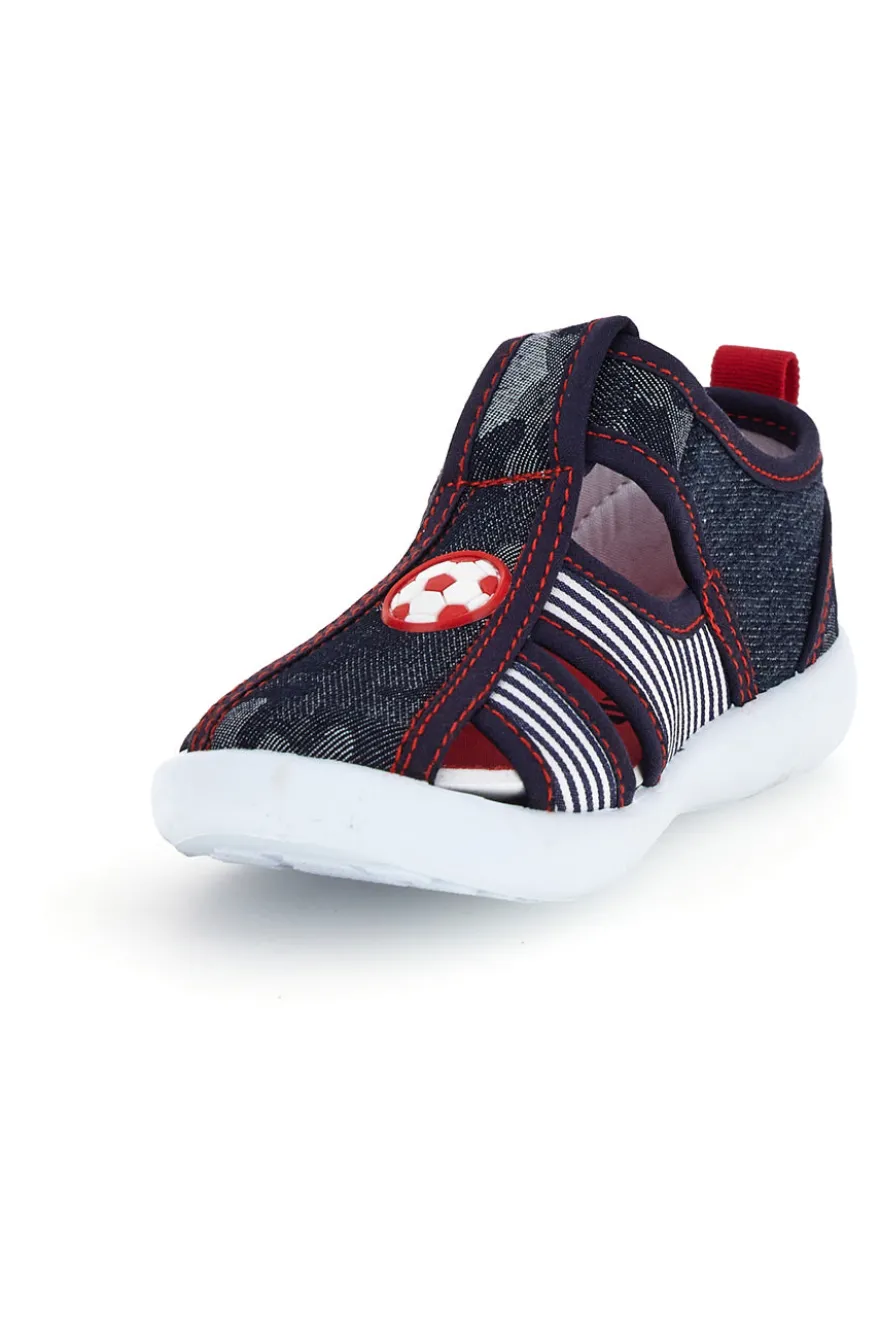 Scarpe in tessuto blu e rosse con pallone Pitt Kids 2242876