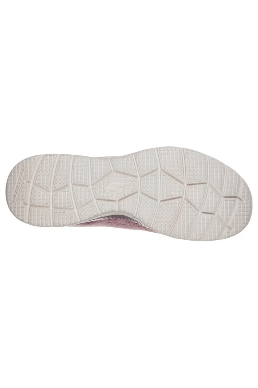 Scarpe lavanda leggere in mesh con Memory Foam Skechers Bountiful Quick Path