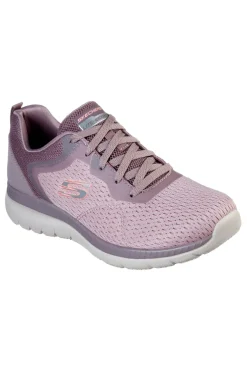 Scarpe lavanda leggere in mesh con Memory Foam Skechers Bountiful Quick Path