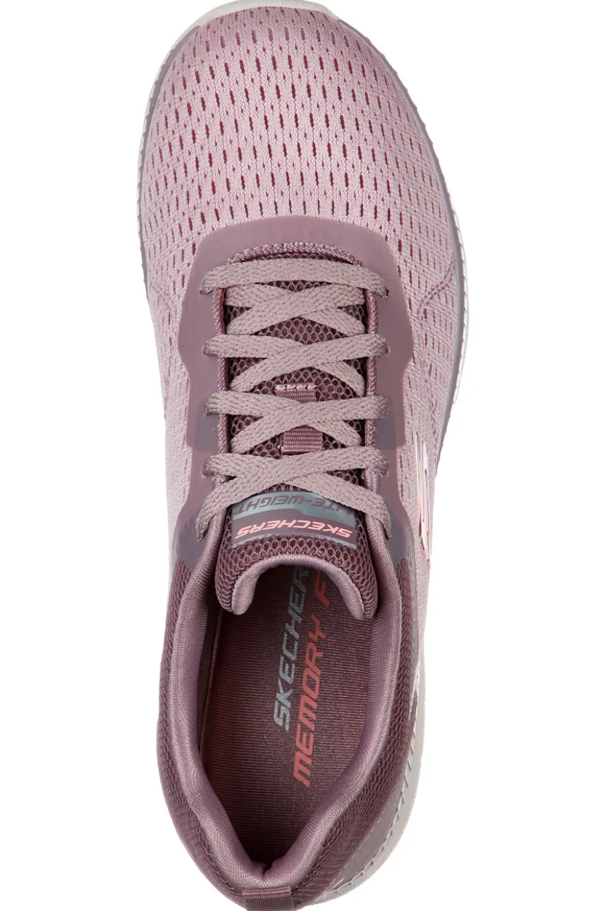 Scarpe lavanda leggere in mesh con Memory Foam Skechers Bountiful Quick Path