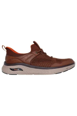 Scarpe marroni con calzata slip on Skechers Arch Fit Crosser Emeric