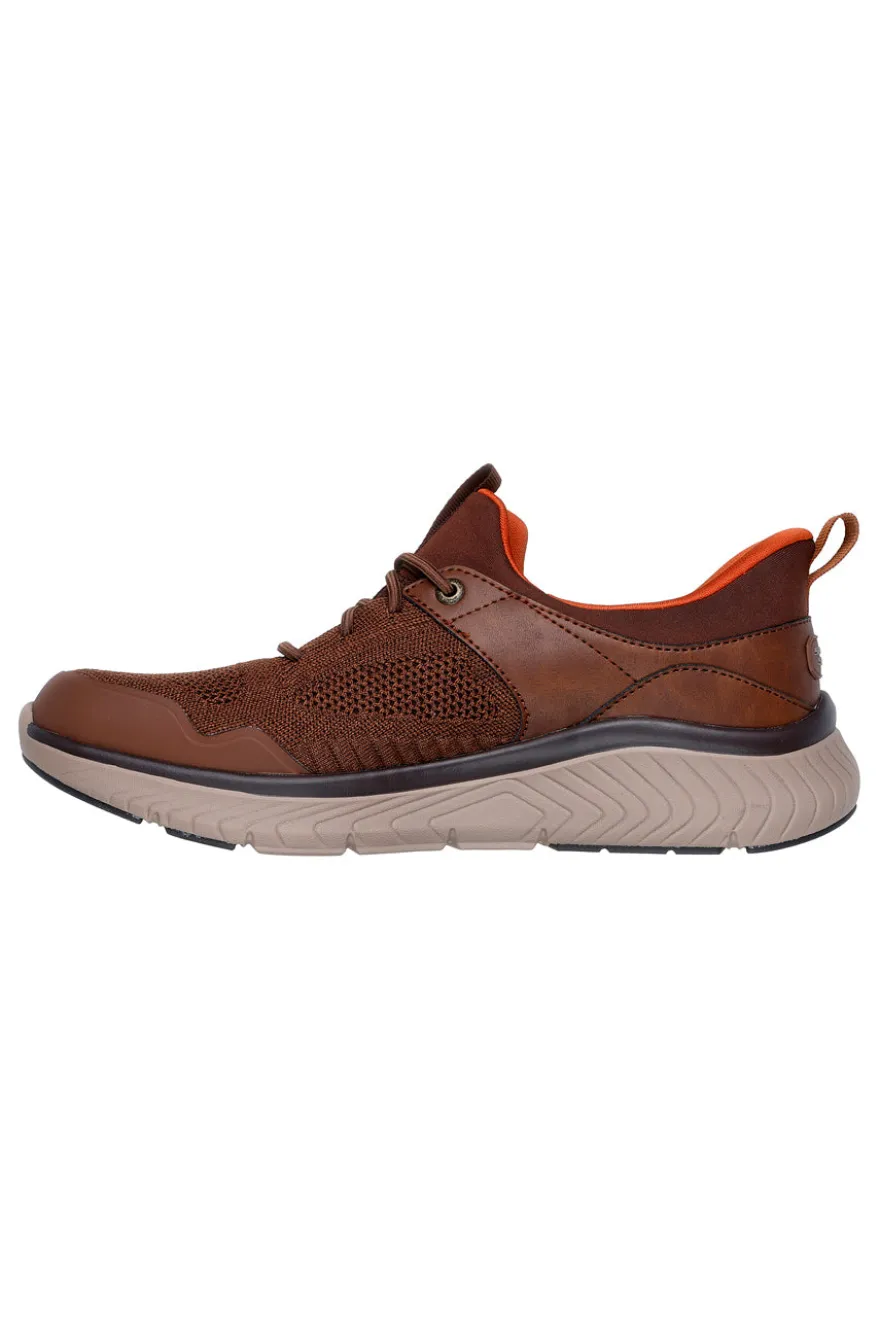 Scarpe marroni con calzata slip on Skechers Arch Fit Crosser Emeric