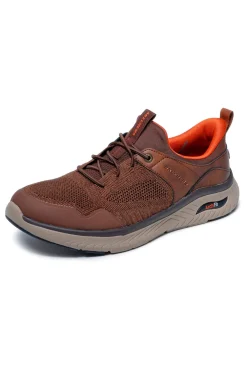 Scarpe marroni con calzata slip on Skechers Arch Fit Crosser Emeric