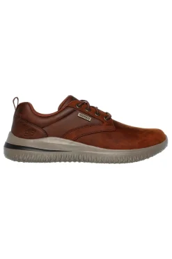 Scarpe marroni impermeabili con memory foam Skechers Delson 3.0 Glavine