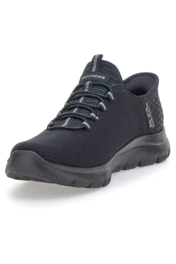 Scarpe navy Slip-ins in mesh con Air-Cooled Memory Foam Skechers Summits High Range Wide Fit