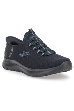 Scarpe navy Slip-ins in mesh con Air-Cooled Memory Foam Skechers Summits High Range Wide Fit