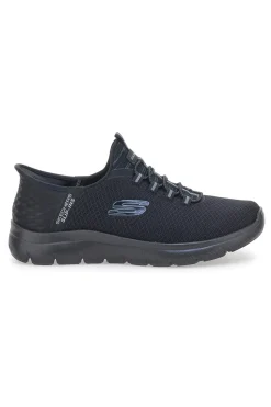 Scarpe navy Slip-ins in mesh con Air-Cooled Memory Foam Skechers Summits High Range Wide Fit