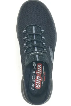 Scarpe navy Slip-ins in mesh con Air-Cooled Memory Foam Skechers Summits High Range Wide Fit