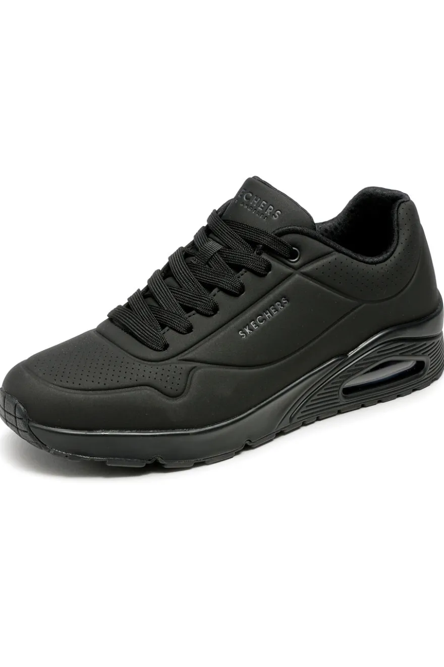 Scarpe nere con airbag visibile e Memory Foam Skechers UNO STAND ON AIR