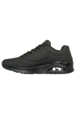 Scarpe nere con airbag visibile e Memory Foam Skechers UNO STAND ON AIR