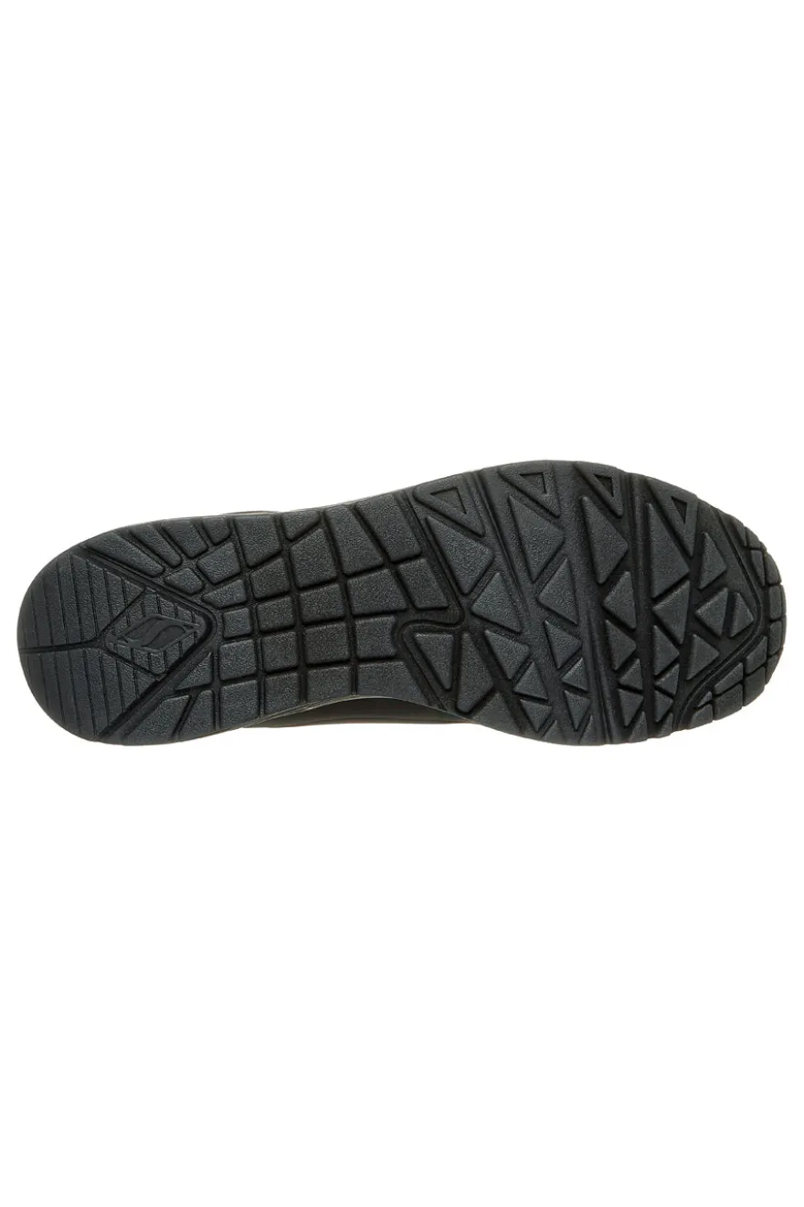 Scarpe nere con airbag visibile e Memory Foam Skechers UNO STAND ON AIR