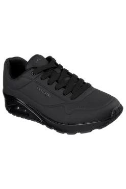 Scarpe nere con airbag visibile e Memory Foam Skechers UNO STAND ON AIR