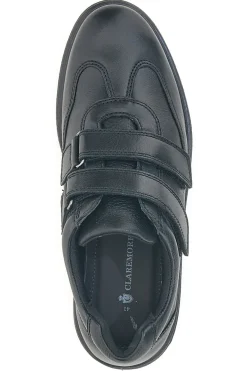 Scarpe nere con doppio strappo Claremorris 20116744