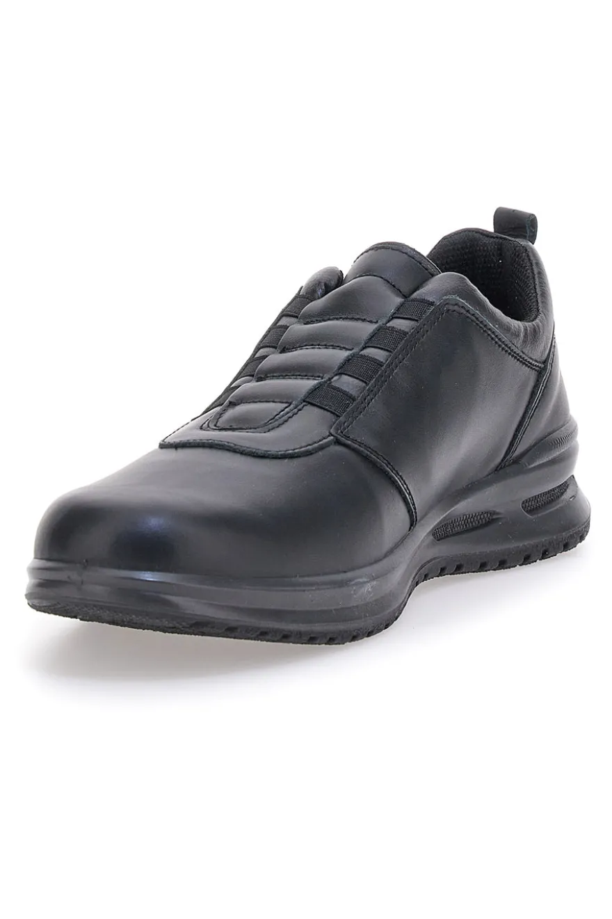 Scarpe nere con elastici frontali Made in Italy MARCO BRANDI 37